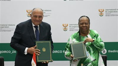 وزيرا خارجية مصر وجنوب إفريقيا يترأسان أعمال الدورة العاشرة للجنة المشتركة للتعاون بين البلدين