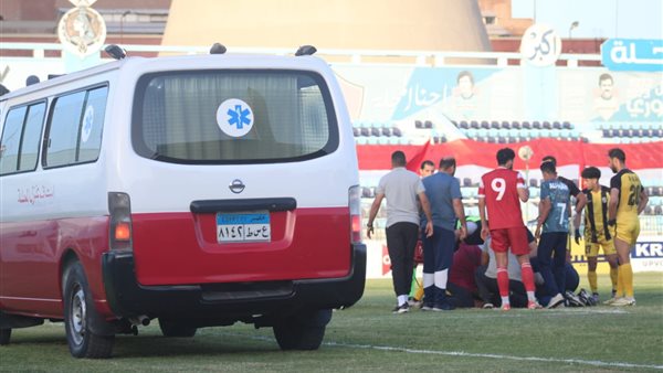 لحظة إصابة اللاعب