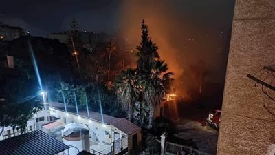 السيطرة على حريق التهم مخلفات بحديقة المنتزه ببورفؤاد