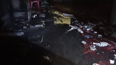 ماس كهربائي.. السيطرة على حريق مسجد في المنوفية| صور 