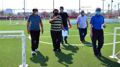 شطة يجتمع بمسئولي أكاديمية الأهلي بحضور خالد بيبو