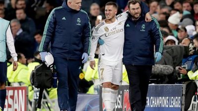 شكوك حول انتهاء موسم هازارد مع ريال مدريد بسبب الإصابة