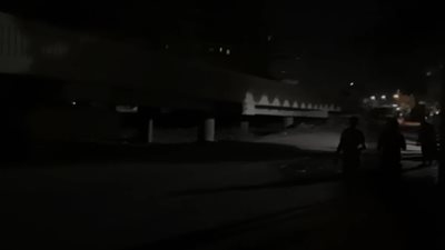 انفجار ماسورة غاز طبيعي بمنطقة العمرانية (فيديو)