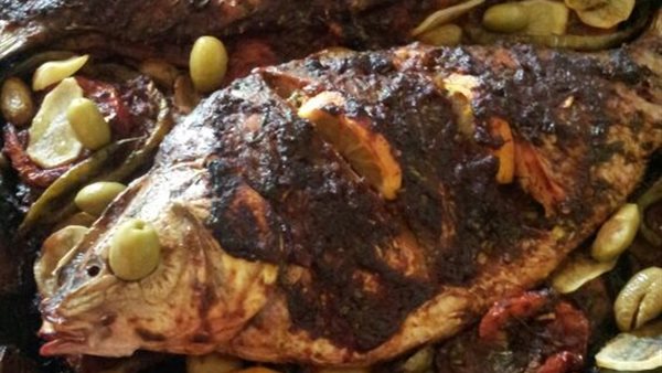 رؤية السمك المشوي