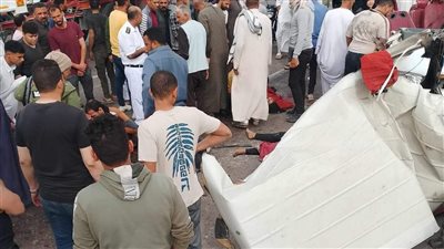 ارتفاع عدد ضحايا حادث الطريق الصحراوي بالبحيرة إلى 3 وفيات