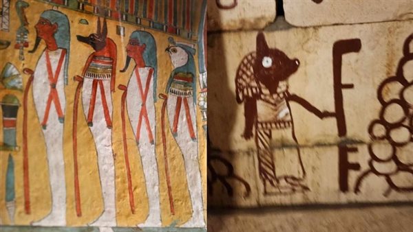 النقوش المصرية واليابانية