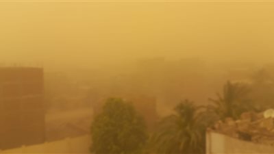 عاصفة ترابية تجتاح محافظة أسوان| صور