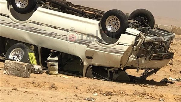 انقلاب سيارة ميكروباص