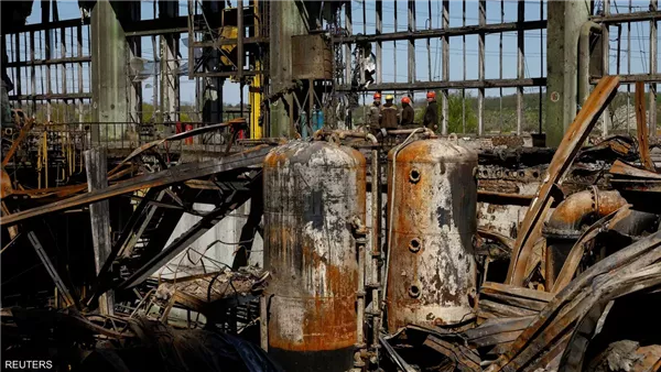 قصف روسي استهدف منشأة