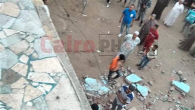 الصور الأولى لـ حريق عقار في شبين القناطر | خاص