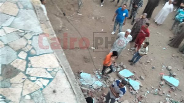 حريق عقار في شبين