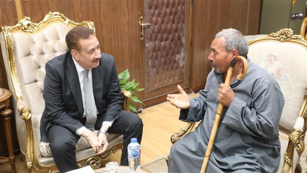 محافظ المنوفية والمتضرر