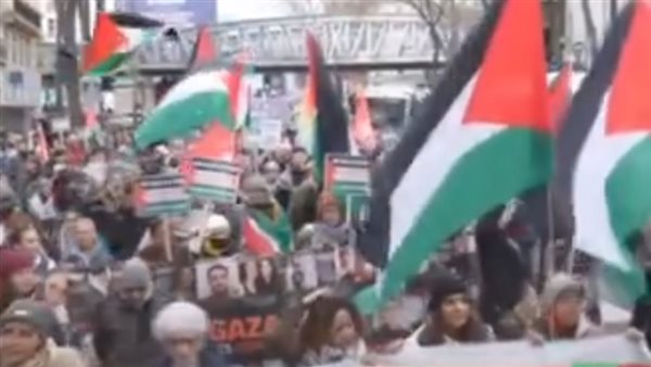 مظاهرات داعمة لفلسطين