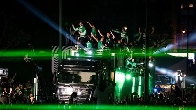 احتفالات صاخبة في العاصمة البرتغالية بعد فوز سبورتنج لشبونة بالدوري البرتغالي| صور 