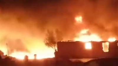 بعد السيطرة على الحريق.. الانتهاء من عمليات تبريد مصنع مواد بترولية بالغردقة دون اصابات