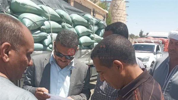 ضبط سيارة محملة بالقمح