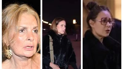 يسرا ومصطفى كامل والسقا ومنة شلبي ونيللي كريم في عزاء والدة كريم عبد العزيز