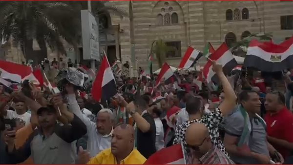 مظاهرات في مصر دعما