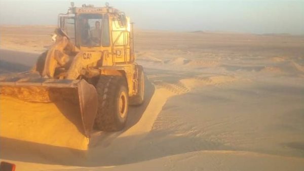 وجود تجمعات رملية