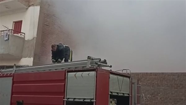 حريق في قطعة أرض