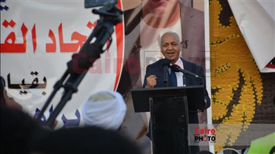 إبراهيم العرجاني يعتذر عن عدم حضور المؤتمر الجماهيري لاتحاد القبائل العربية.. ومصطفى بكري أبرز الحضور| بث مباشر