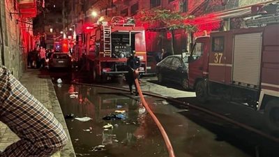 تفحم 4 سيارات في حريق جراج بمحرم بك بالإسكندرية