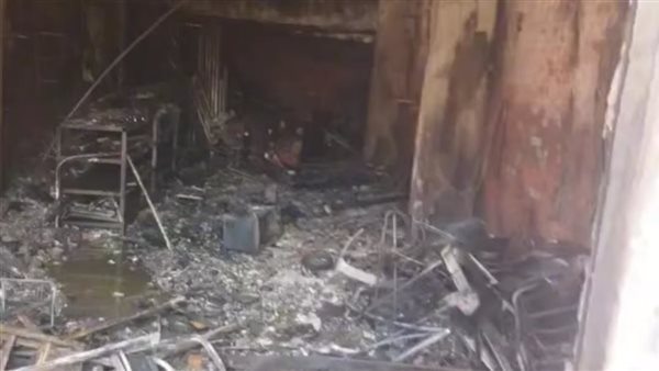 جانب من الحريق 