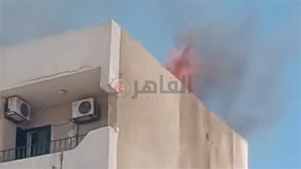 حريق محدود بسطح عقار