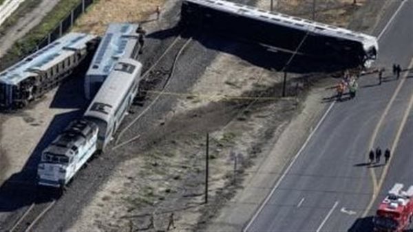 خروج قطار شحن عن