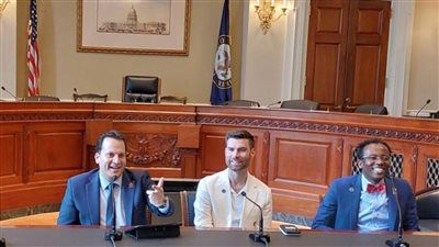 رامي جلال نائب التنسيقية يلقي كلمة في الكونجرس الأمريكي عن النظام السياسي المصري وطبيعة العمل بالبرلمان