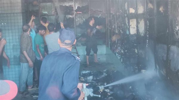 جانب من الحريق 