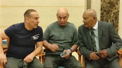 حسام وإبراهيم حسن يقدمان واجب العزاء في والدة حلمي مشهور عضو اتحاد الكرة | صور 