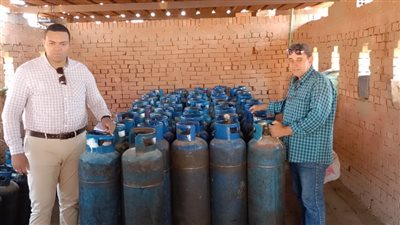 ضبط 4657 أسطوانة غاز منزلي قبل بيعها بالسوق السوداء ولمصانع الطوب بالبحيرة| صور