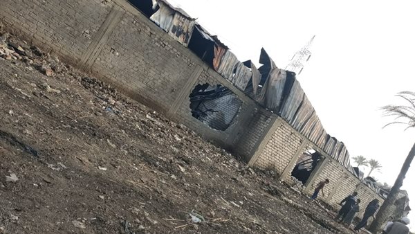 حريق مصنع فايبر للمراتب