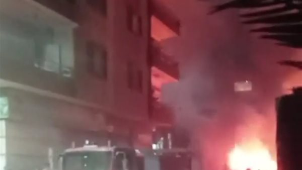 حريق بشارع ابو الهنا