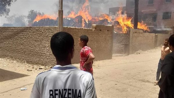 حريق عصارة قصب