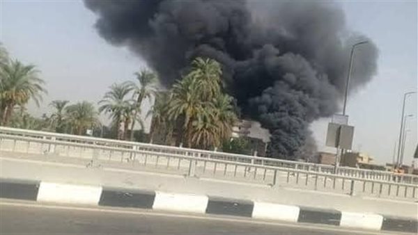 حريق قطار بترول سوهاج