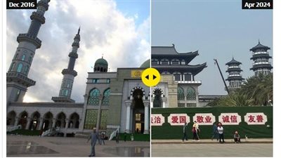 الجارديان: إزالة قباب وتغيير معالم آخر مسجد بالصين ضمن حملة لإضعاف دور العبادة الإسلامية
