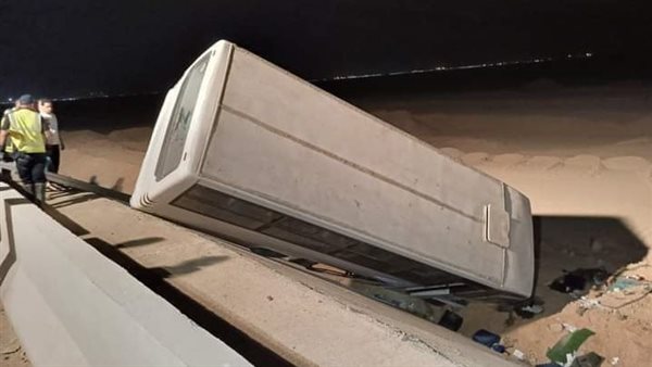 حادث انقلاب أتوبيس