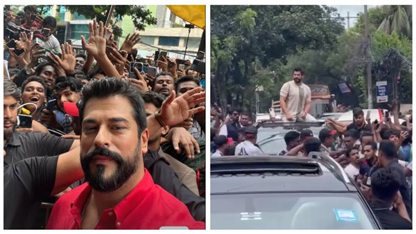 تجمهر الآلاف حول