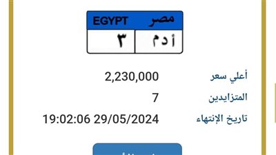 أسد ونمر.. الداخلية تطرح لوحات مرور مميزة بسعر يصل إلى 2.2 مليون جنيه