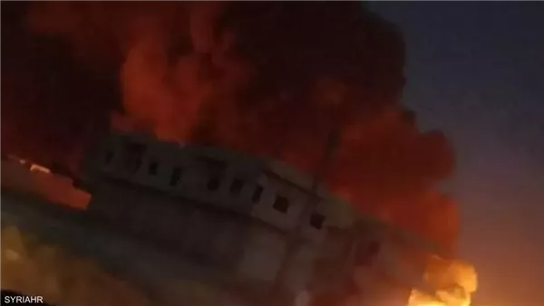 صورة للقصف من المرصد