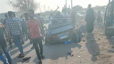 مصرع 3 أشخاص من أسرة واحدة في حادث تصادم ملاكي وميكروباص بالغربية 