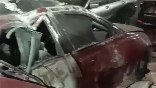 السيارة المتضررة