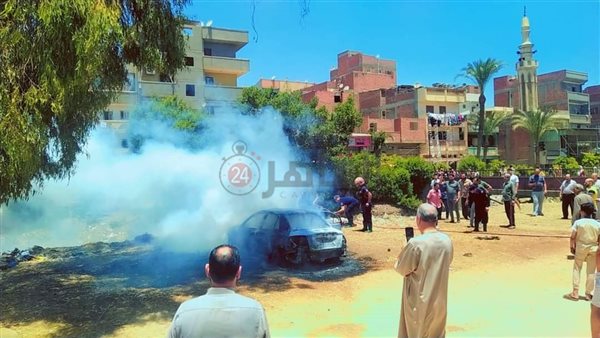 تفحم سيارة ملاكي