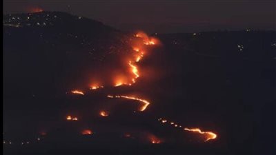 اندلاع حرائق جديدة في الجولان المحتل بسبب صواريخ حزب الله