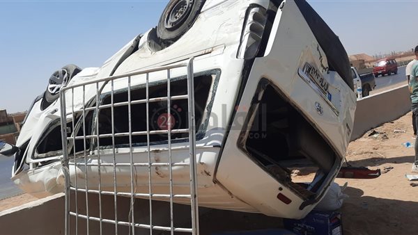 حادث انقلاب سيارة