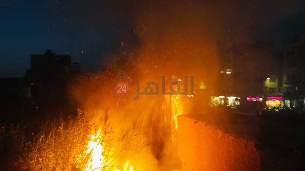 حريق في الفيوم
