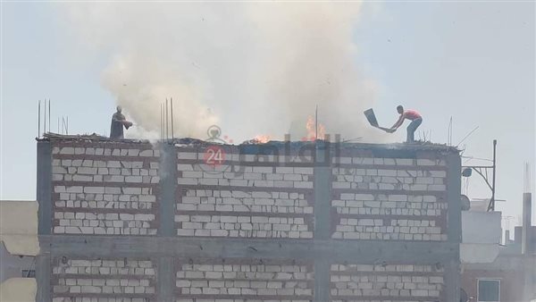 جانب من الحريق