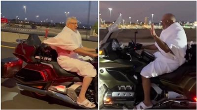 كويتيون يتوجهون لمكة المكرمة على الدراجات النارية لأداء مناسك الحج